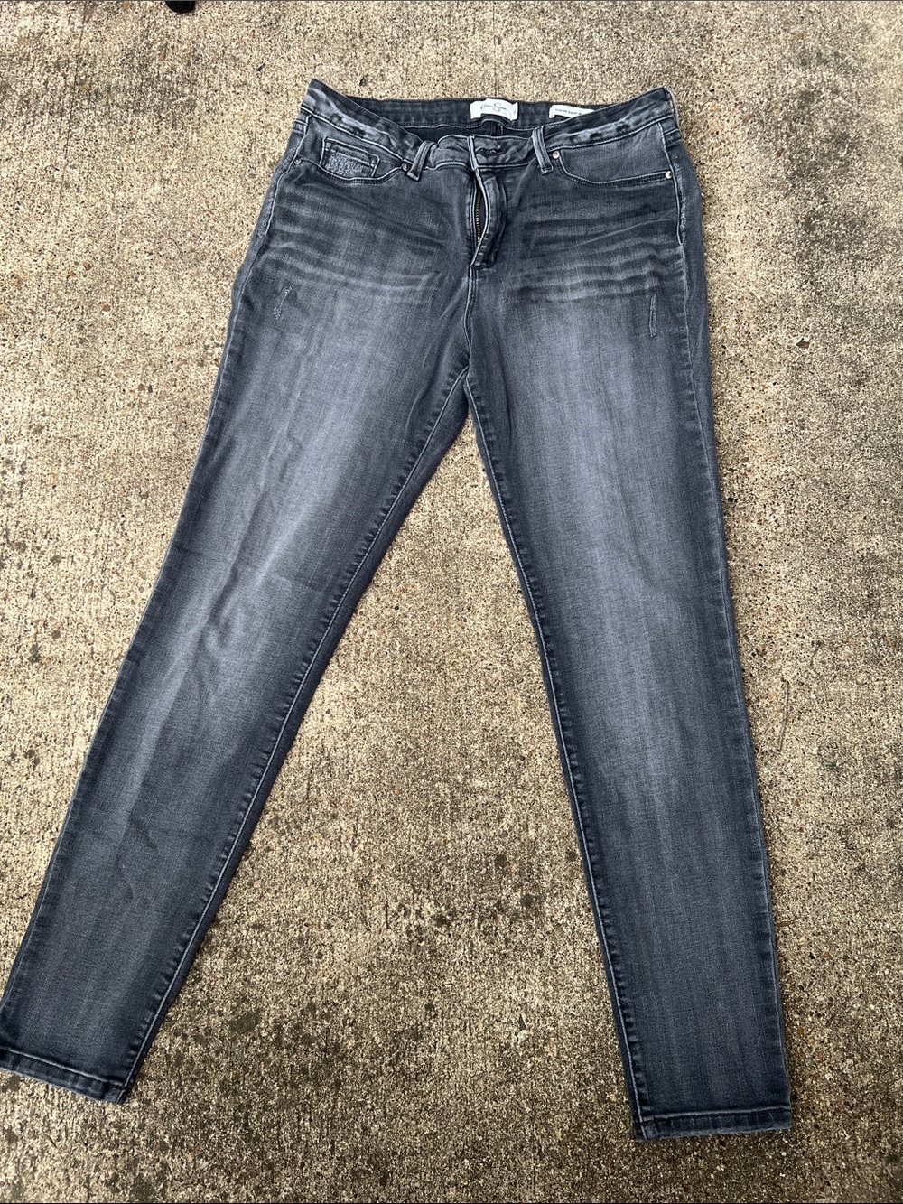 Women's Faded Gray Slim Jeans